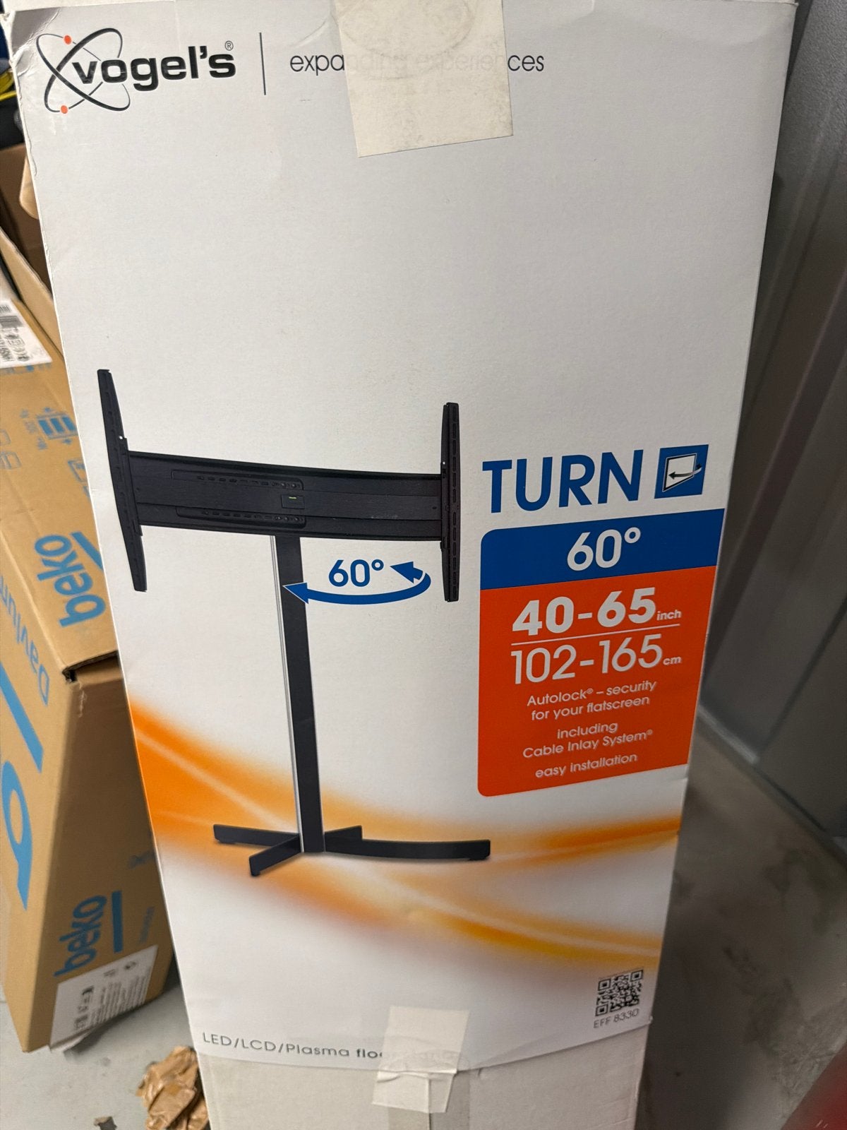 Vogel's EFF 8330 Vloerstandaard voor TV 40-65 inch, Ophalen of Verzenden, Nieuw
