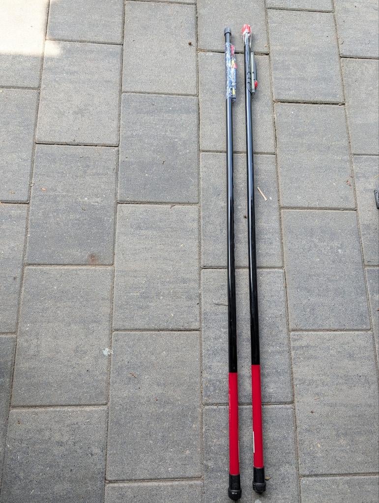 2x telescopische hengels Nieuw, Watersport en Boten, Ophalen, Nieuw, Vaste hengel