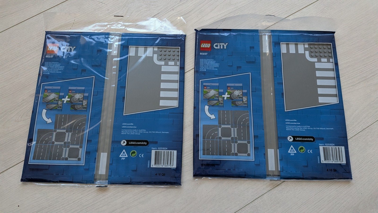 Lego City 60237 Bochten en kruisingen (2x), City, Ongeopend/sealed, Lego, Accessoire