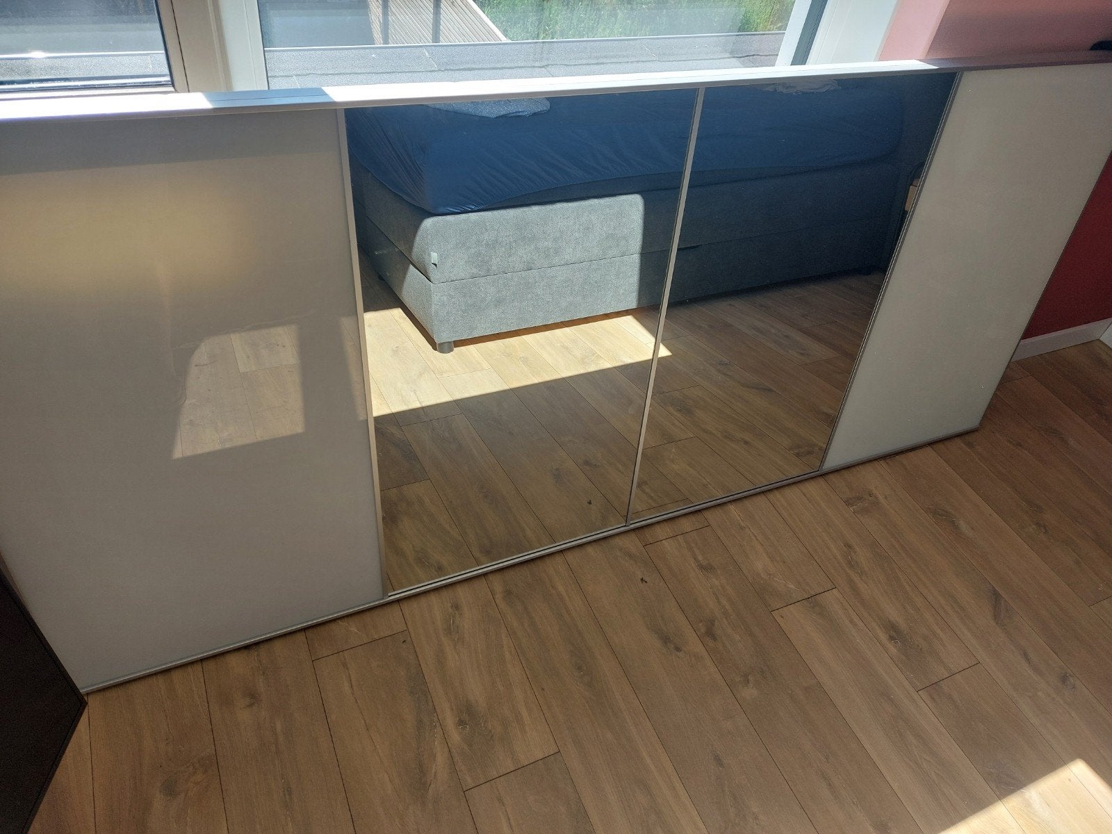 Spiegeldeuren IKEA kast, Ophalen, Overige materialen, Gebruikt, 100 tot 150 cm