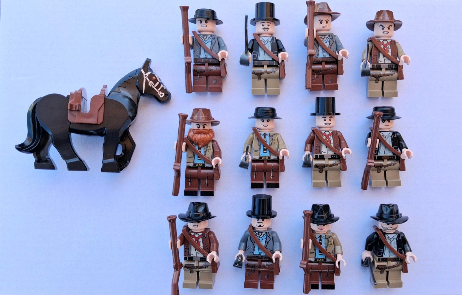 12 Wild West poppetjes / Cowboys, Ophalen of Verzenden