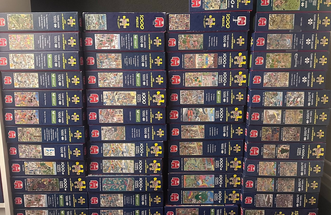 Heel veel Jan van Haasteren puzzels! Compleet! Kijk snel😊🧩, Hobby en Vrije tijd, Ophalen of Verzenden, 500 t/m 1500 stukjes