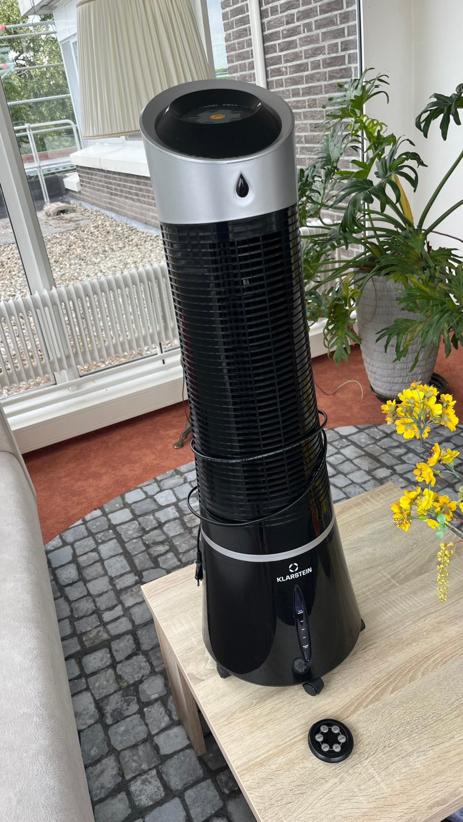 Klarstein Air Cooler met waterbak/afstandbediening Supermooi, Ophalen of Verzenden, Zo goed als nieuw, Torenventilator