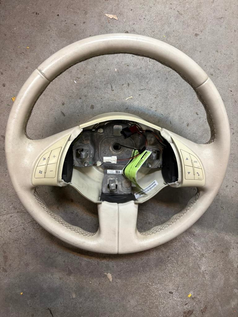 Fiat 500 stuurwiel wit lederen stuur, Auto-onderdelen, Ophalen of Verzenden, Gebruikt, Fiat