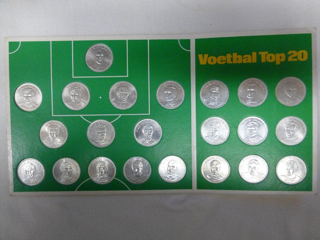 Shell Voetbal Top 20 (22 penningen 1970), Verzamelen, Ophalen of Verzenden, Gebruikt, Overige binnenlandse clubs, Overige typen