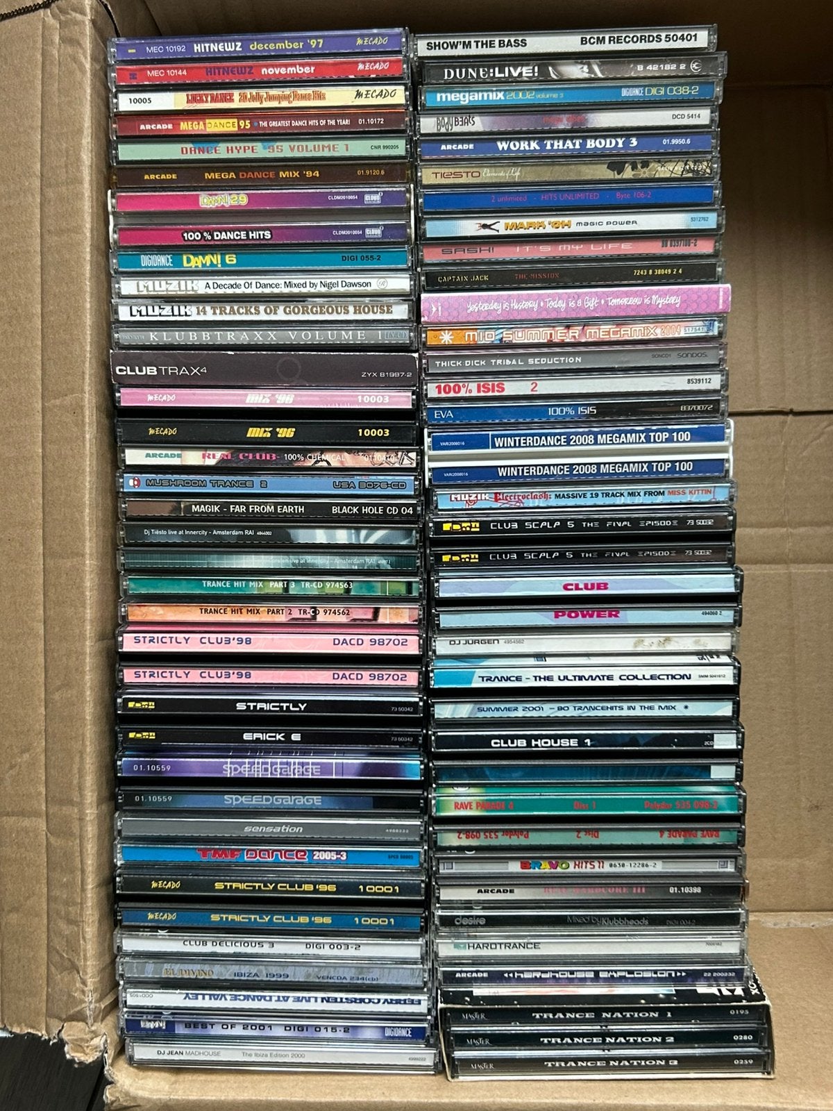 Doosje dance trance club hardhouse, Cd's en Dvd's, Ophalen, Gebruikt, Dance en House