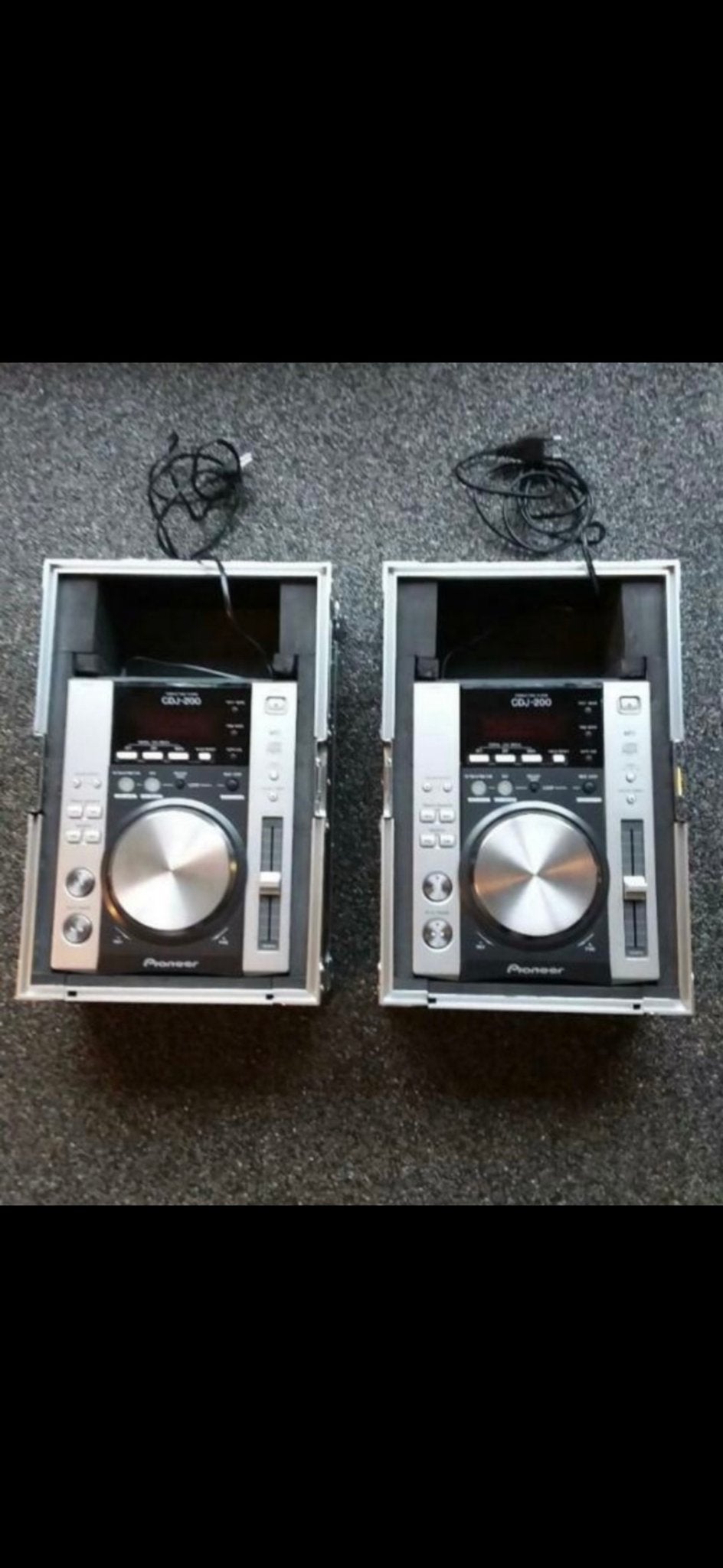 Pioneer CDJ 200 DJ CD spelers met flightcases, Muziek en Instrumenten, Dj-sets en Draaitafels, Gebruikt, Dj-set, Pioneer, Ophalen of Verzenden