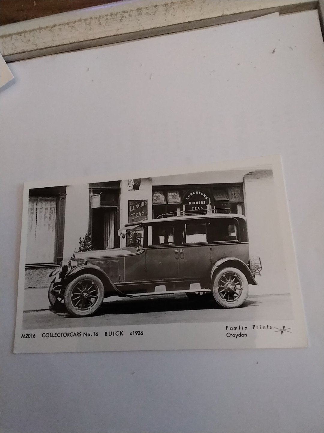 Ansichtkaart Buick c1926 - Collectorcars No. 16, Verzamelen, Ophalen of Verzenden