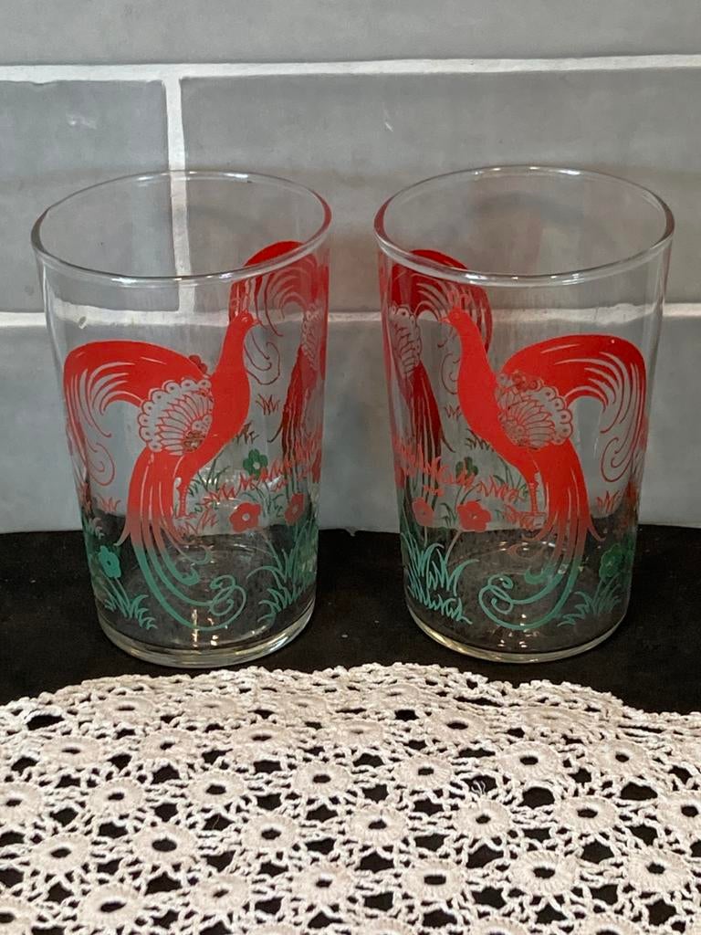 Set vintage limonadeglazen (210326c), Ophalen of Verzenden, Zo goed als nieuw, Overige typen