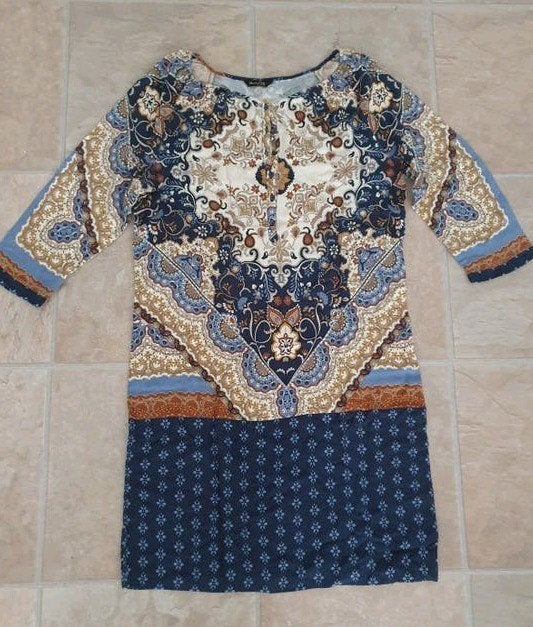 Massimo Dutti jurk met paisley print - Maat 40, Kleding | Dames, Maat 38/40 (M), Massimo Dutti, Meerkleurig, Ophalen of Verzenden