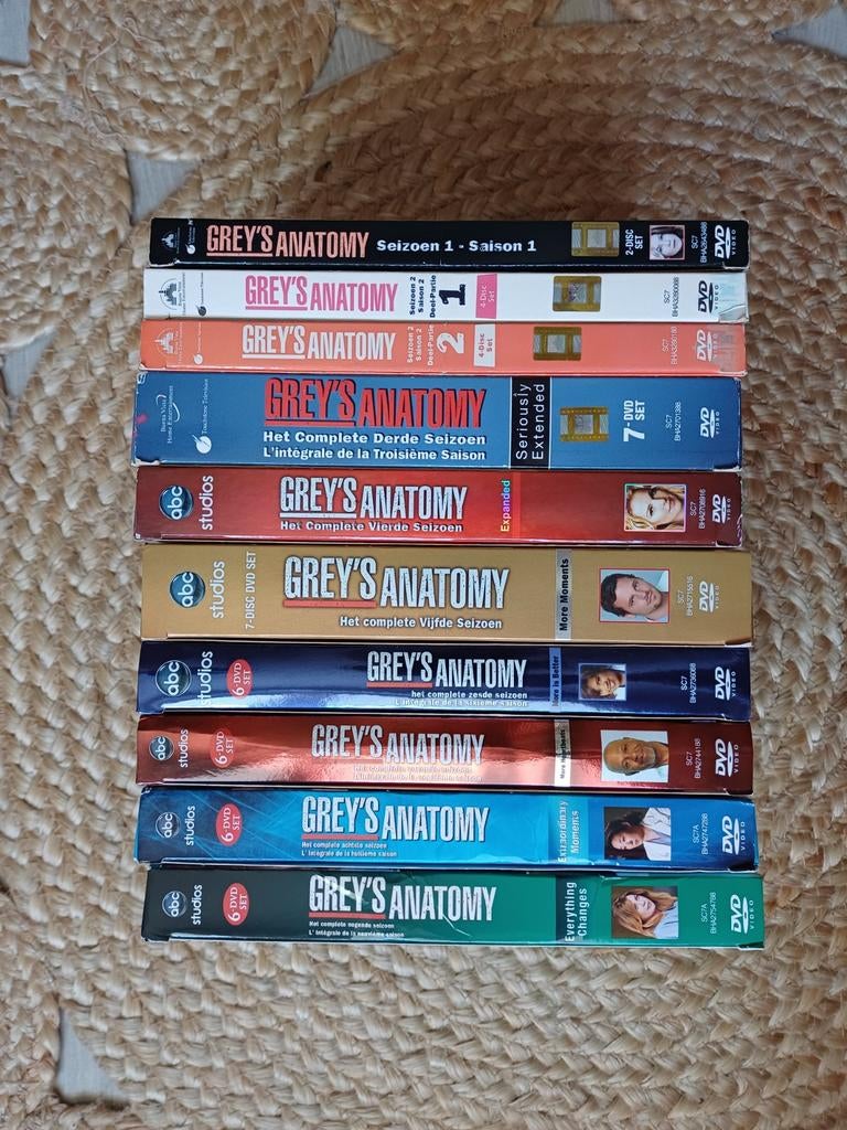 Grey's Anatomy DVD Boxset Seizoen 1 t/m 9, Cd's en Dvd's, Gebruikt, Boxset, Drama, Ophalen of Verzenden