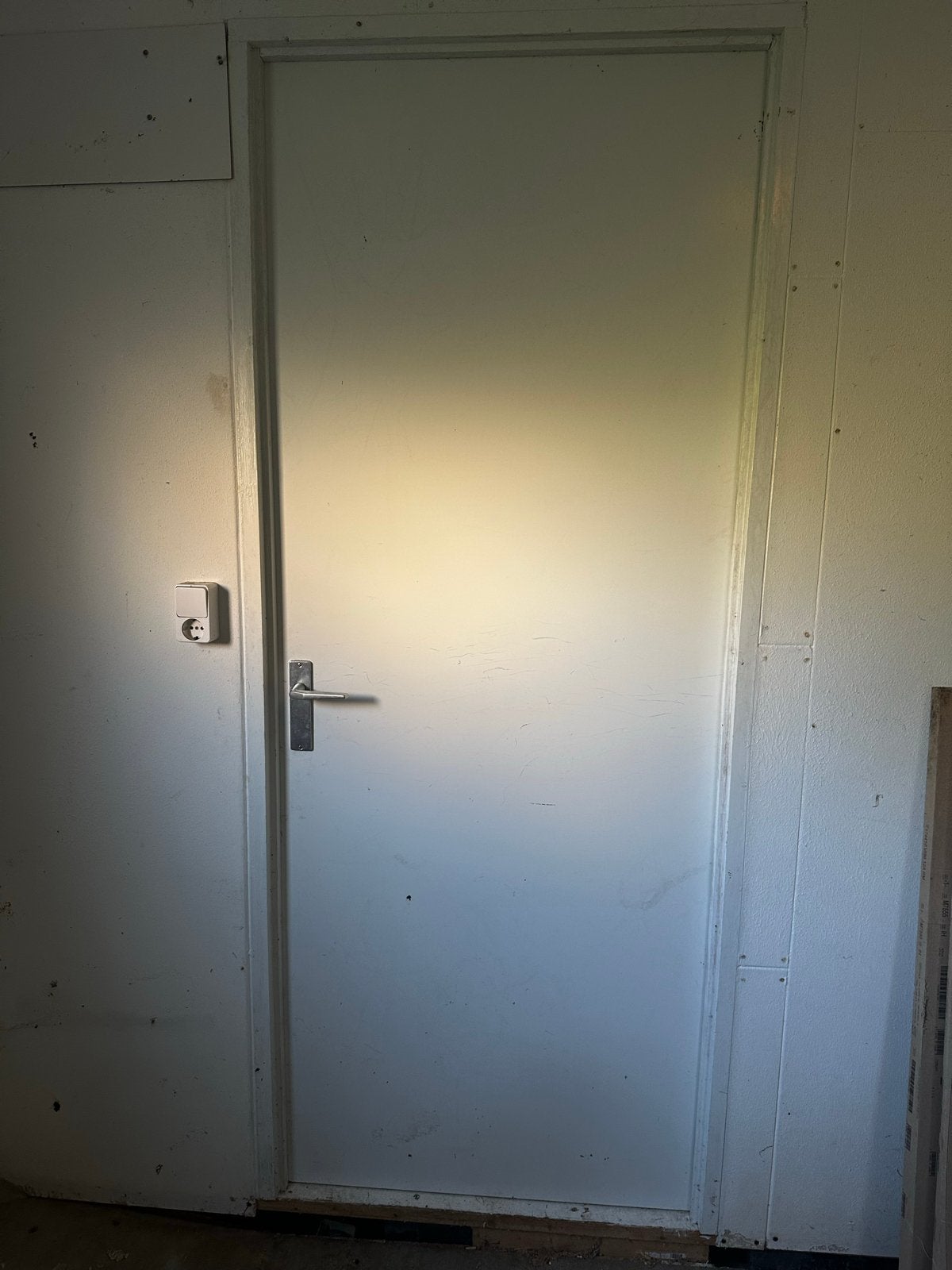 Houten opdek binnendeur 83x211,5 incl. Kozijn en deurbeslag, Ophalen, Gebruikt, 80 tot 100 cm, Binnendeur