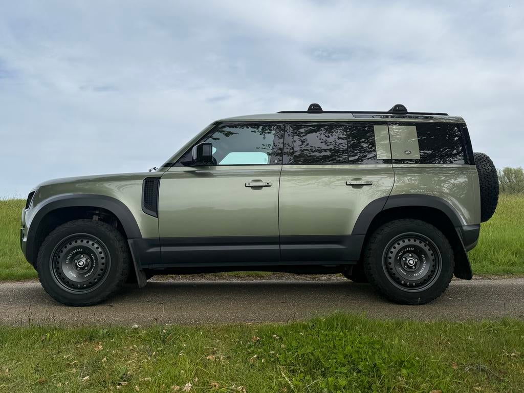 Land Rover Defender 2021 Heritage Customs Groen, Auto's, Automaat, Land Rover, Zwart, Startonderbreker