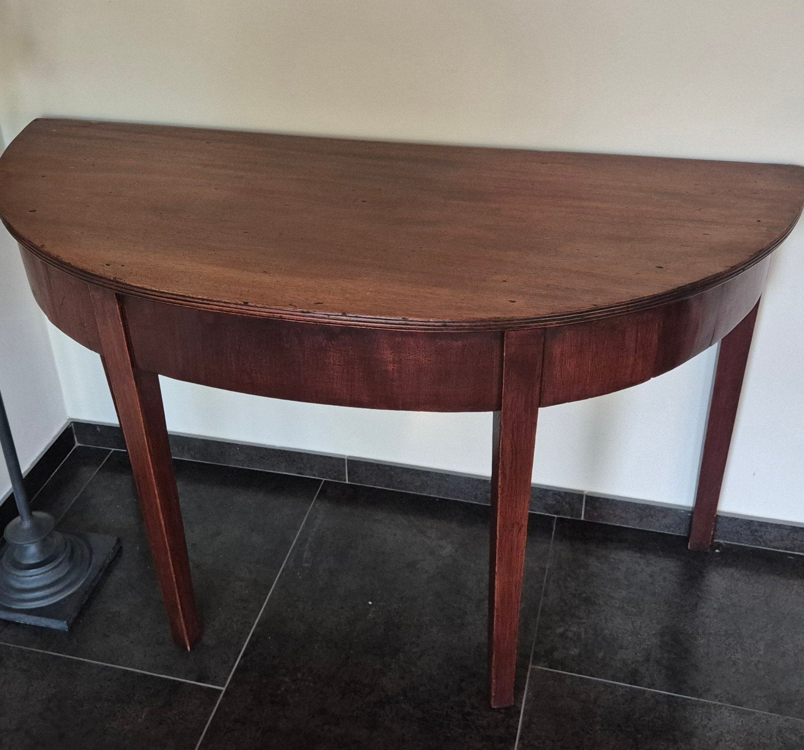 Antiek halfrond tafeltje - Console tafel, Ophalen