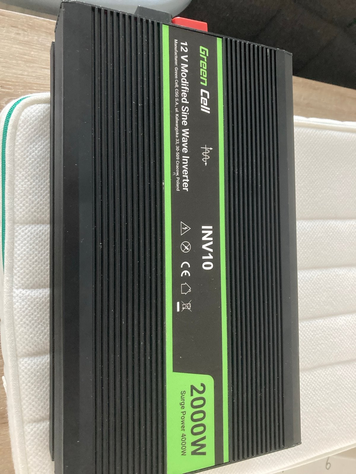 Green Cell 12V Modified Sinewave Omvormer 2000W, Auto diversen, Ophalen