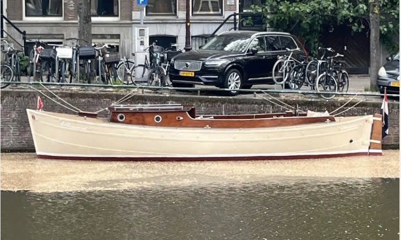 Klassieke Cabin / Kajuit sloep  “Welvarend" (1946) – 8,68, Watersport en Boten, Ophalen, Binnenboordmotor, Antifouling, Diesel