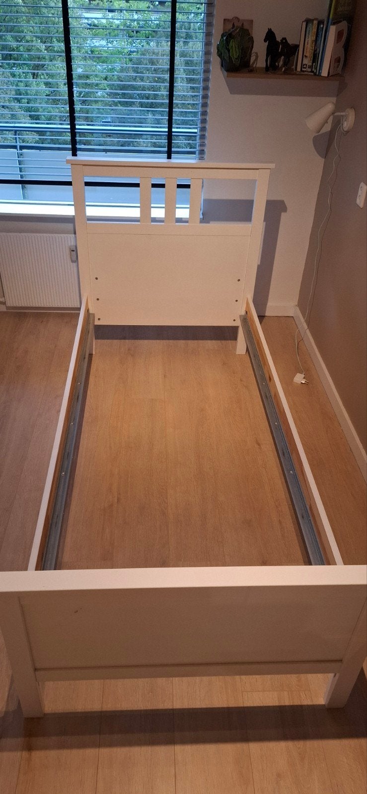 bed frame te koop (ikea), Ophalen, 90 cm, Eenpersoons, Wit