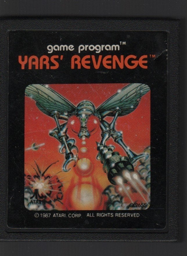 Yars' Revenge - Klassieke Atari 2600 Game, Gebruikt, Shooter, 1 speler, Eén computer