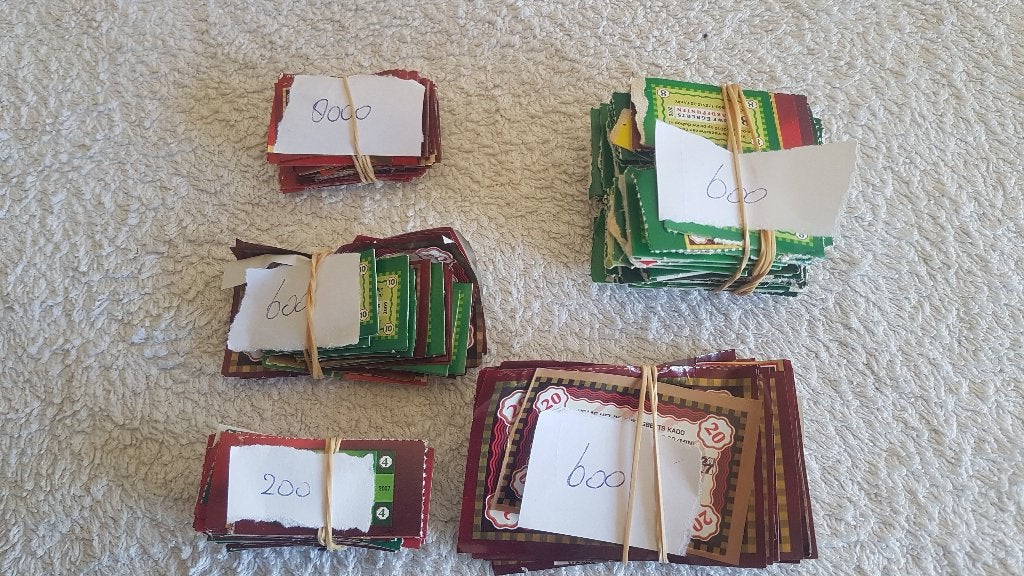 Douwe Egberts koffie/thee spaarpunten/zegels 10.000 stuks, Verzenden, Koffie of Thee, Zegels, Bonnen of Punten