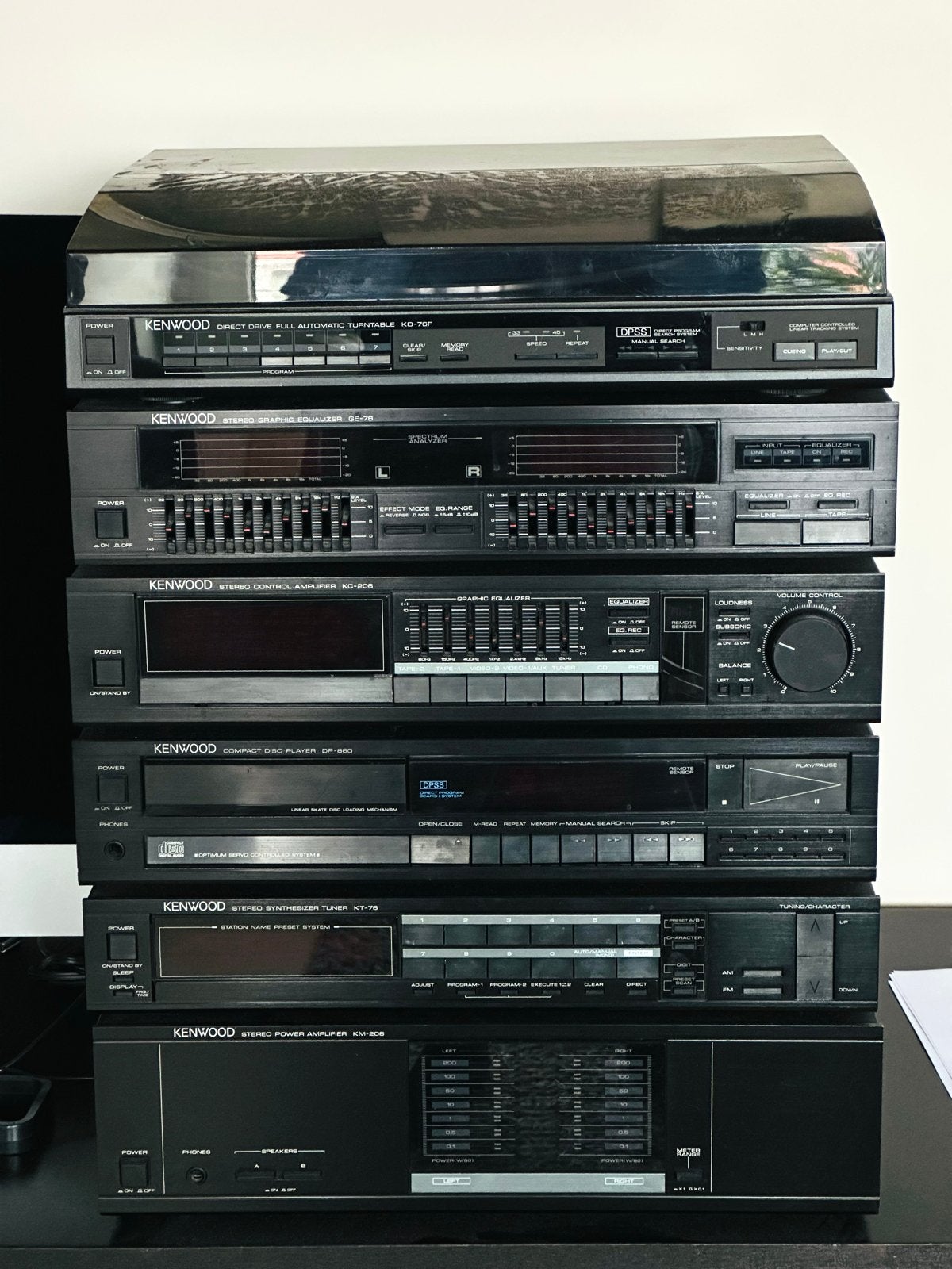 Kenwood Stereotoren met Draaitafel, CD-speler en Equalizer, Gebruikt, Losse componenten, Cd-speler, Ophalen