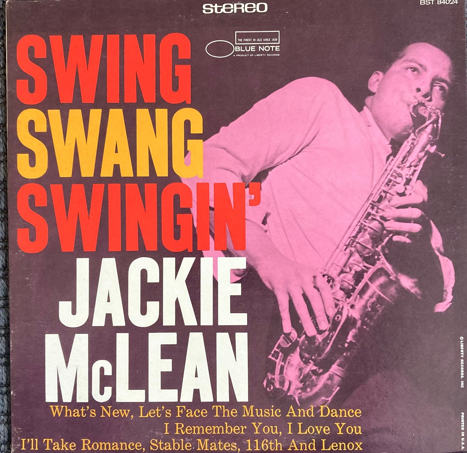 Jazz LP JACKIE McLEAN-Swing,swang,swingin, Blue Note, Verzenden, Jazz, LP