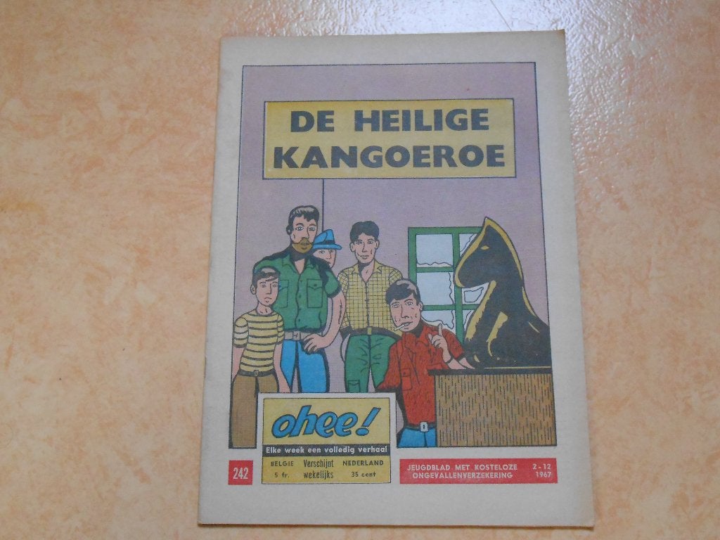 Ohee 242 De heilige kangoeroe 1967., Eén stripboek, Ophalen of Verzenden, Zo goed als nieuw