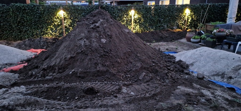 Zwart zand, gratis, Tuin en Terras, Ophalen, Gebruikt, Overige typen