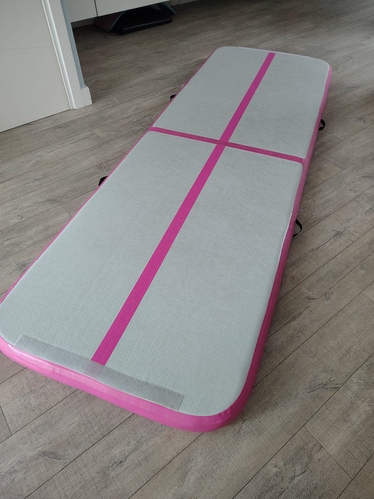 Kesser Air Track Turnmat 3m roze, Sport en Fitness, Ophalen, Gebruikt, Materiaal, Maat 36 t/m 42