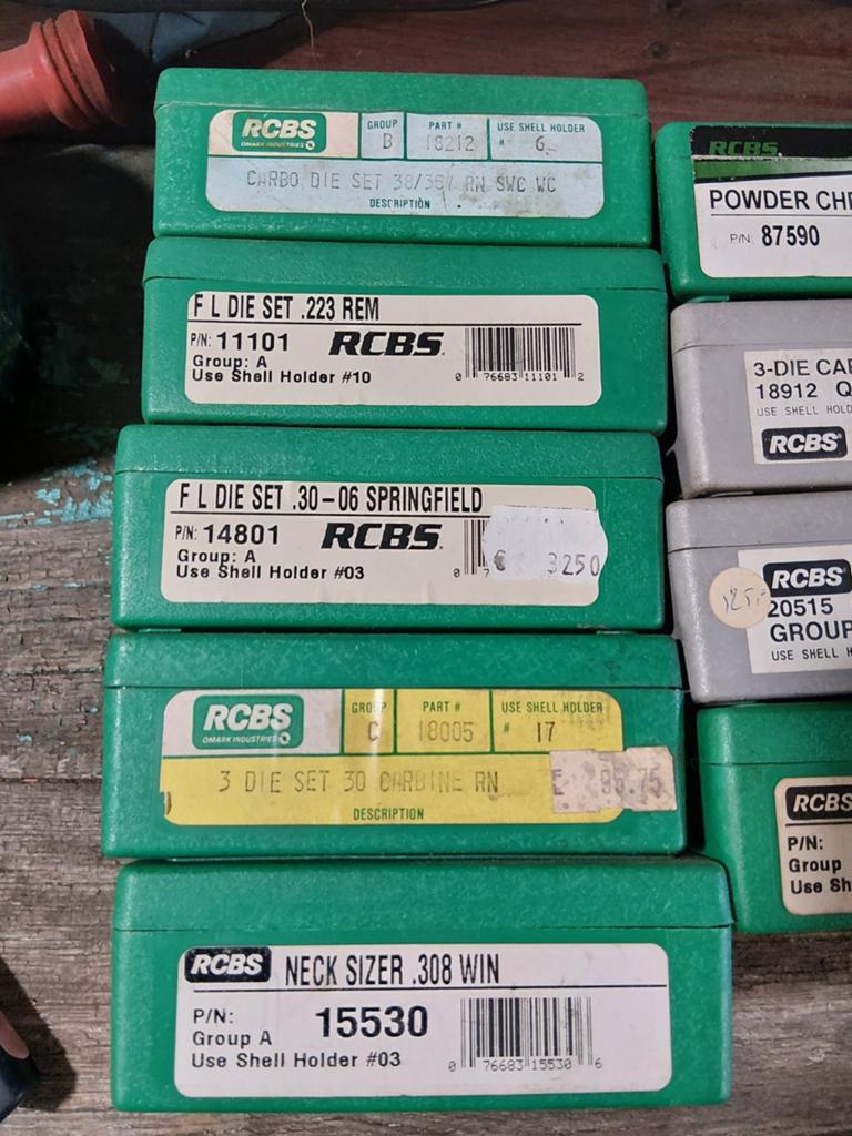 RCBS Dies Set - Diverse Kalibers (Alles in 1 koop), Ophalen, Gebruikt