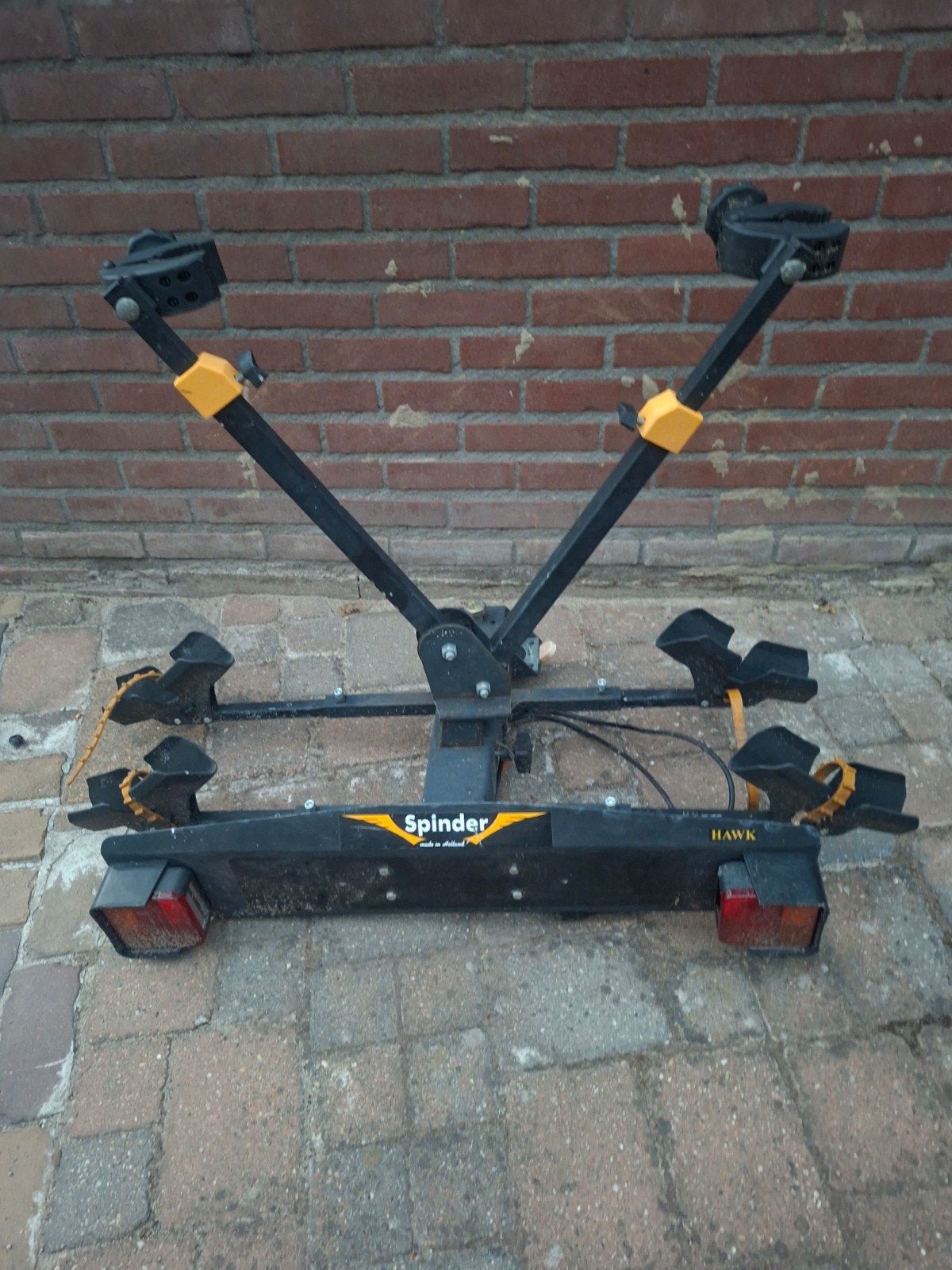 Spinder fietsdrager, Ophalen, 2 fietsen, Gebruikt, Trekhaakdrager