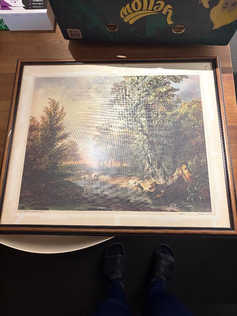 Ingelijste Marinus Adrianus Koekkoek Kunstprint, Verzenden