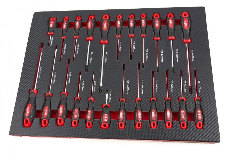 Schroevendraaierset / inlay / vulling voor gereedschapswagen, ., Nieuw, Ophalen of Verzenden, .