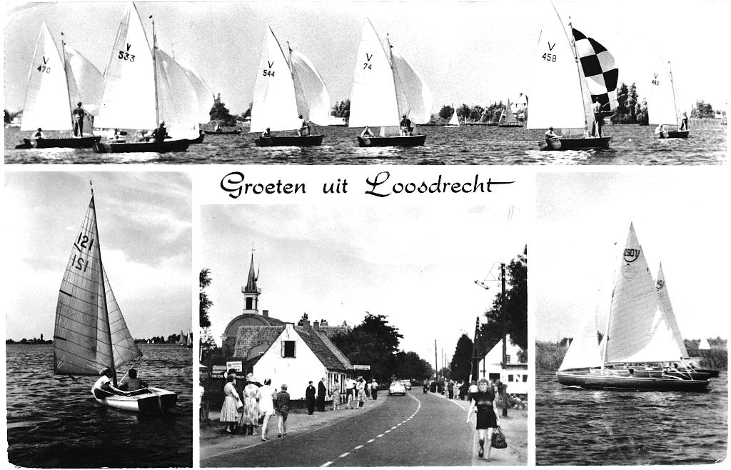 700824 Loosdrecht NH 1961 Gelopen met postzegel, Ophalen of Verzenden, 1960 tot 1980, Gelopen, Noord-Brabant