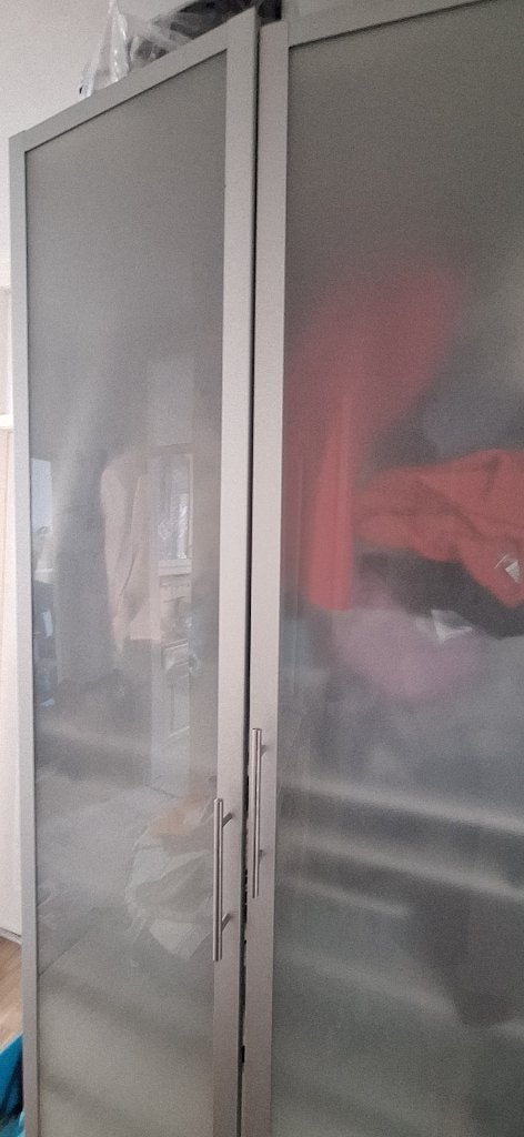 3 Ikea PAX melkglas deuren (50x229), Ophalen, Gebruikt, 100 tot 150 cm, 200 cm of meer