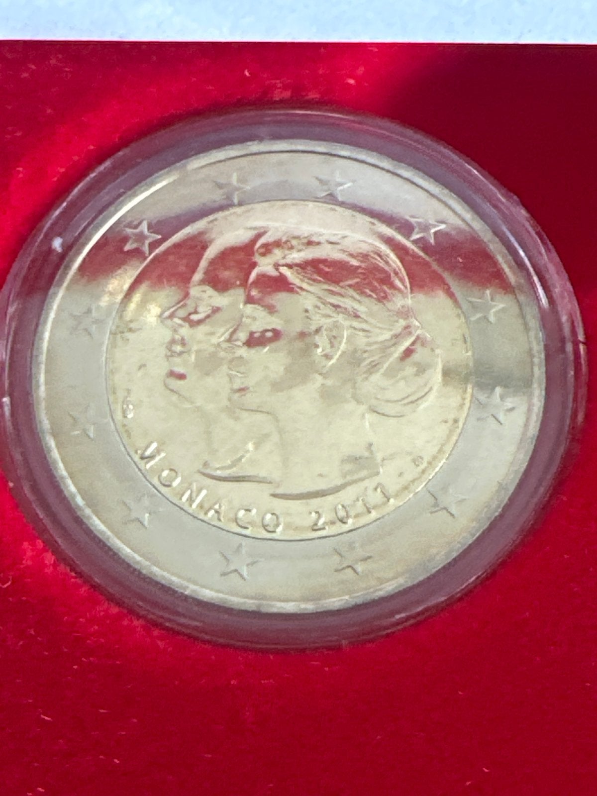 Monaco 2 Euro 2011 Albert II & Charlene Huwelijk BU, 2 euro, Ophalen of Verzenden, Geboorte of Huwelijk, Losse munt