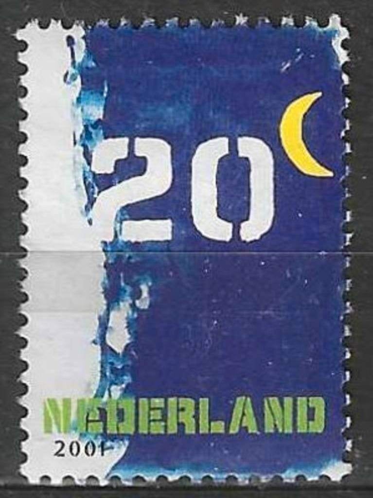Nederland 2001 - Yvert 1808 - Maan - Eerste kwartier (ST), Verzenden, Gestempeld