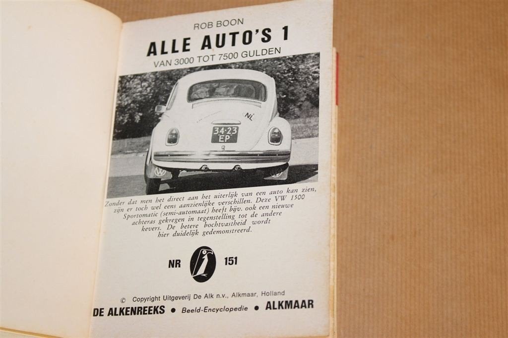 Alle Auto\'s Deel 1 — 3000 tot 7500 Gulden — Alkenreeks, Boeken, Auto's | Boeken, Ophalen of Verzenden, Gelezen, Algemeen