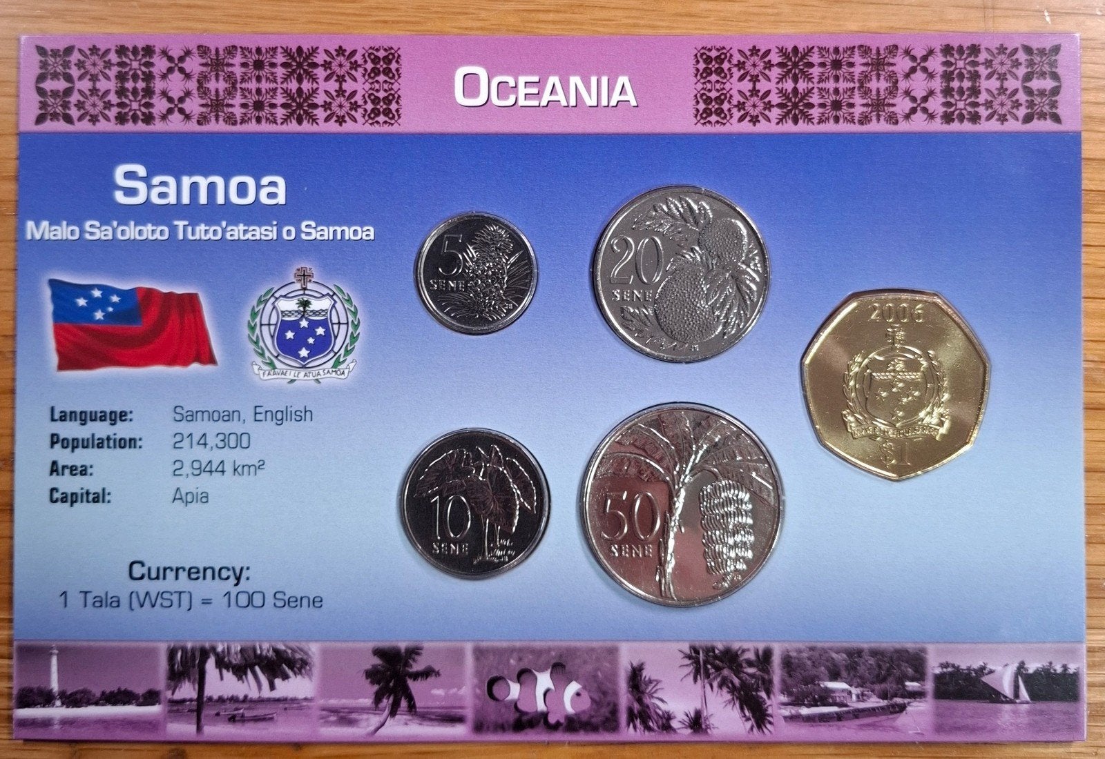 39# Coins of the World muntset Samoa, Ophalen of Verzenden