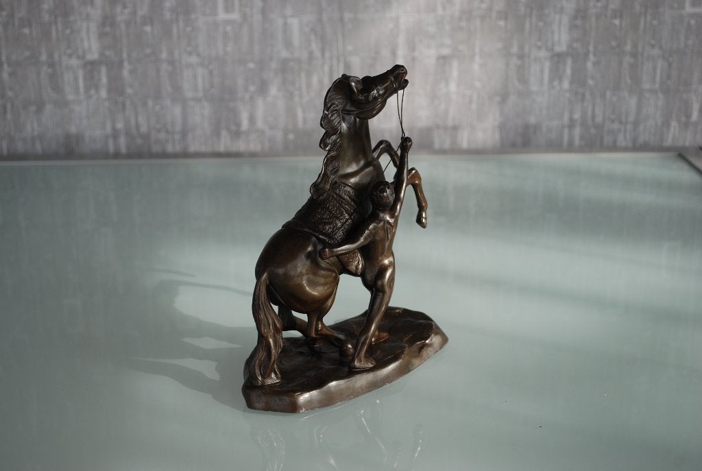 Strijd tussen man en paard Beeld, Miniatuur van de Cheveaux, Antiek en Kunst, Ophalen of Verzenden