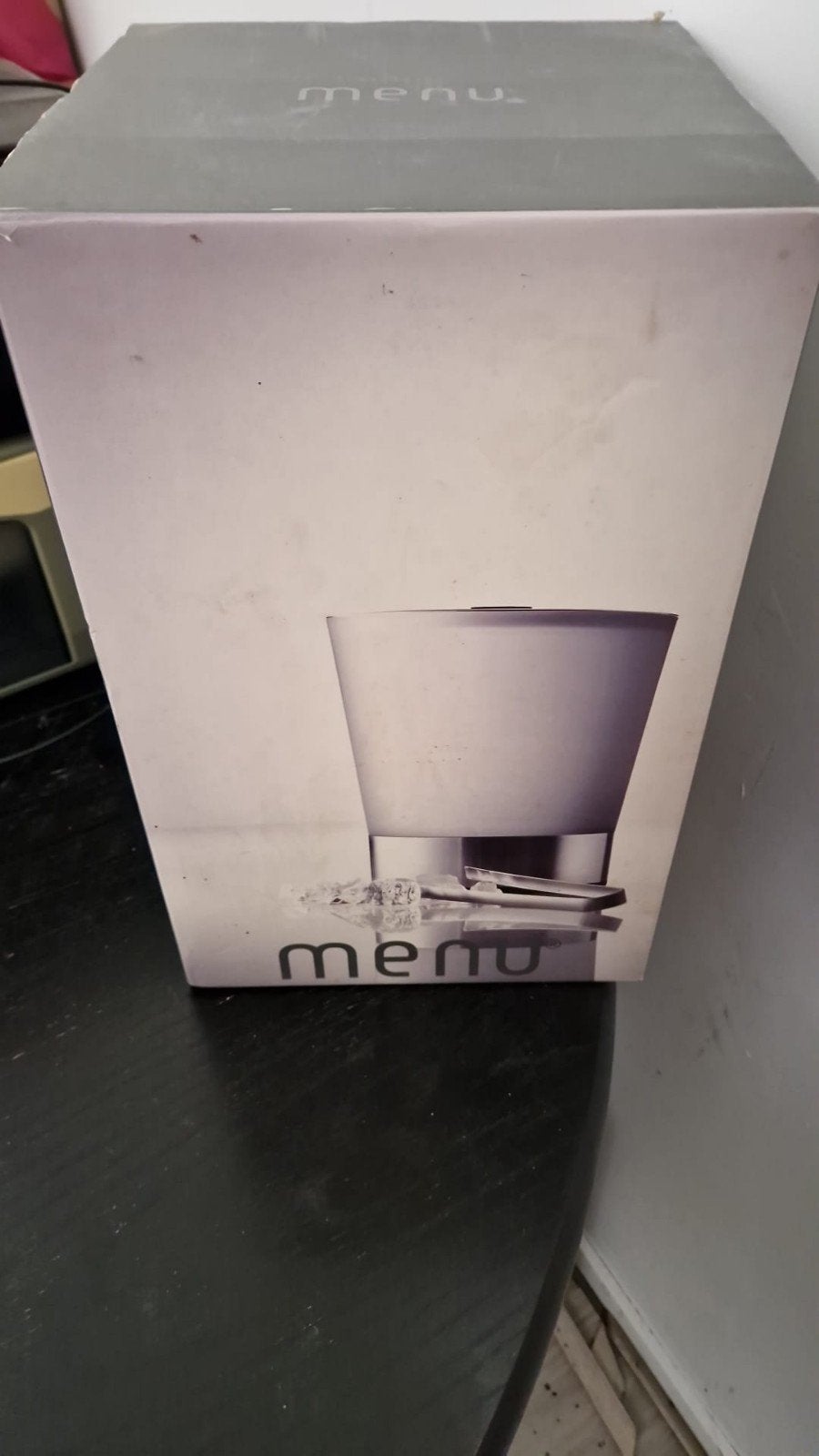Menu Flessenkoeler met ijstang - Zo goed als nieuw, Ophalen, Flessenkoeler, Glas, Zilver