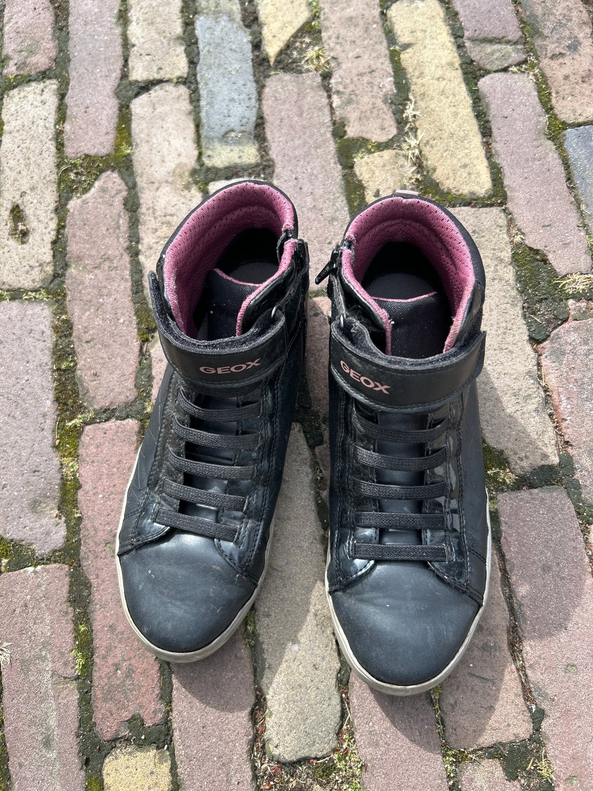Geox sneakers zwart maat 39, Ophalen of Verzenden, Gedragen, Zwart, Sneakers of Gympen