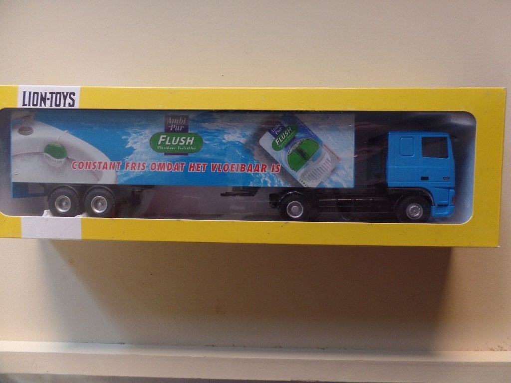 DAF  trekker oplegger Ambi puur Lion Toys, Hobby en Vrije tijd, Verzenden, Gebruikt, Bus of Vrachtwagen, Lion Toys