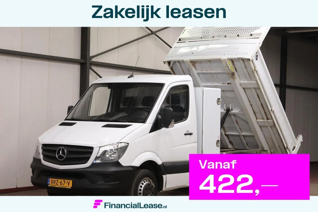 Mercedes-Benz Sprinter 514 CDI KIPPER met Kist 3500KG TREKVE, Gebruikt, Euro 6, Wit, Bedrijf