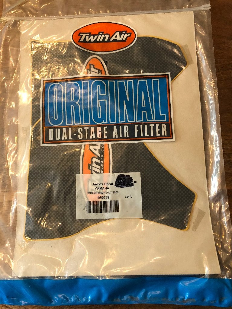 Yamaha WR250F-450F 07-09 Twin Air luchtfilter box stickerset, Ophalen of Verzenden