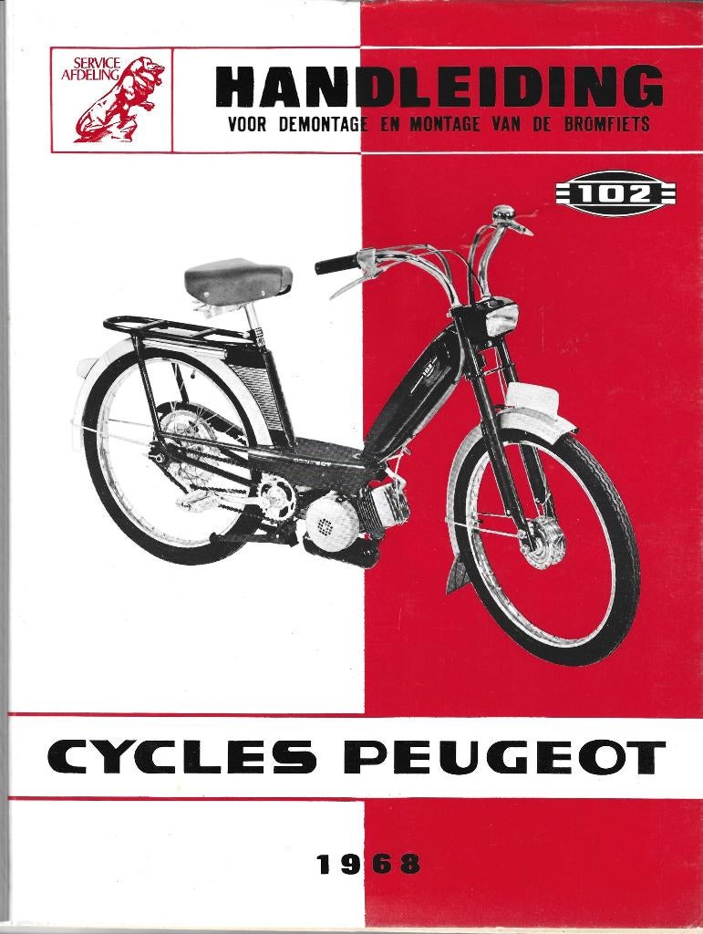 Peugeot 102 handleiding montage demontage (5666z), Ophalen of Verzenden, Zo goed als nieuw