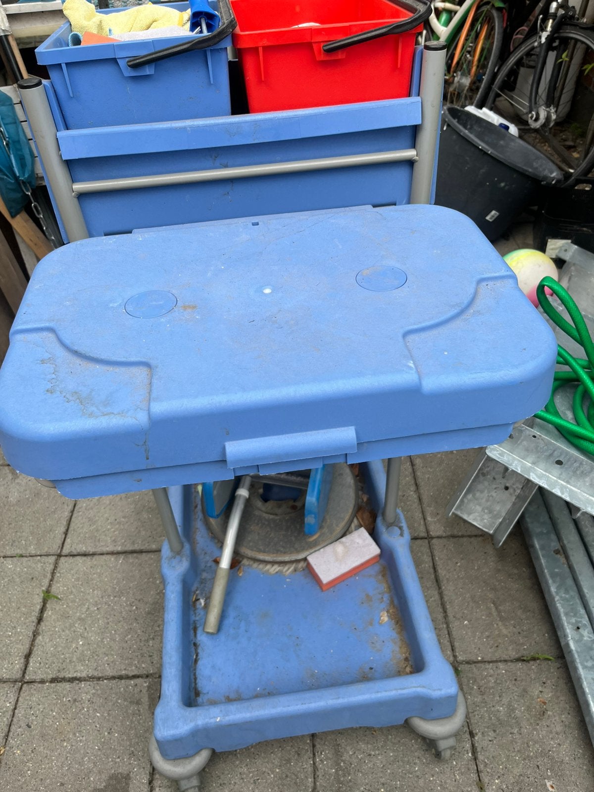 Schoonmask kar, Ophalen, Overige materialen, Zo goed als nieuw, Inklapbaar