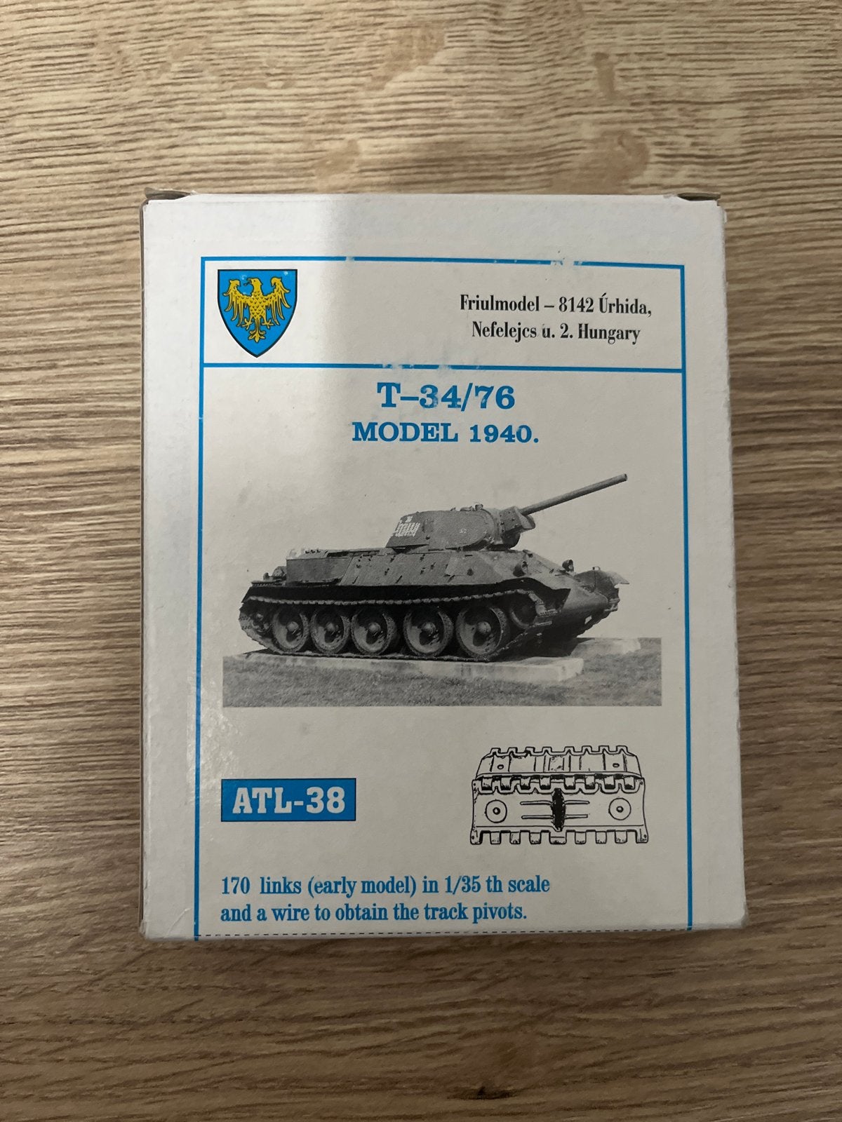 Friulmodel T-34/76 Model 1940 ATL-38 Tank Modelbouw, Overige merken, Tank, 1:32 tot 1:50, Nieuw