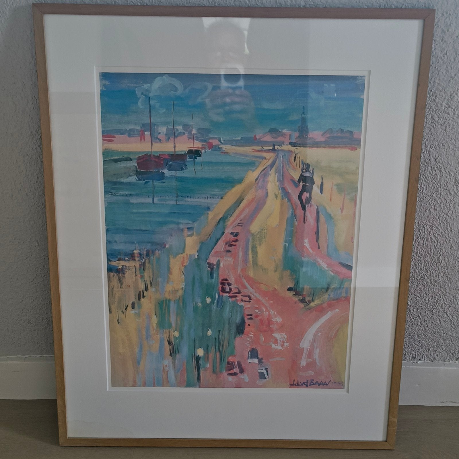 Jan Lucas vd Baan koppermaandag 1996, Ophalen of Verzenden, Gesigneerd in de plaat, Landschappen, Lithografie