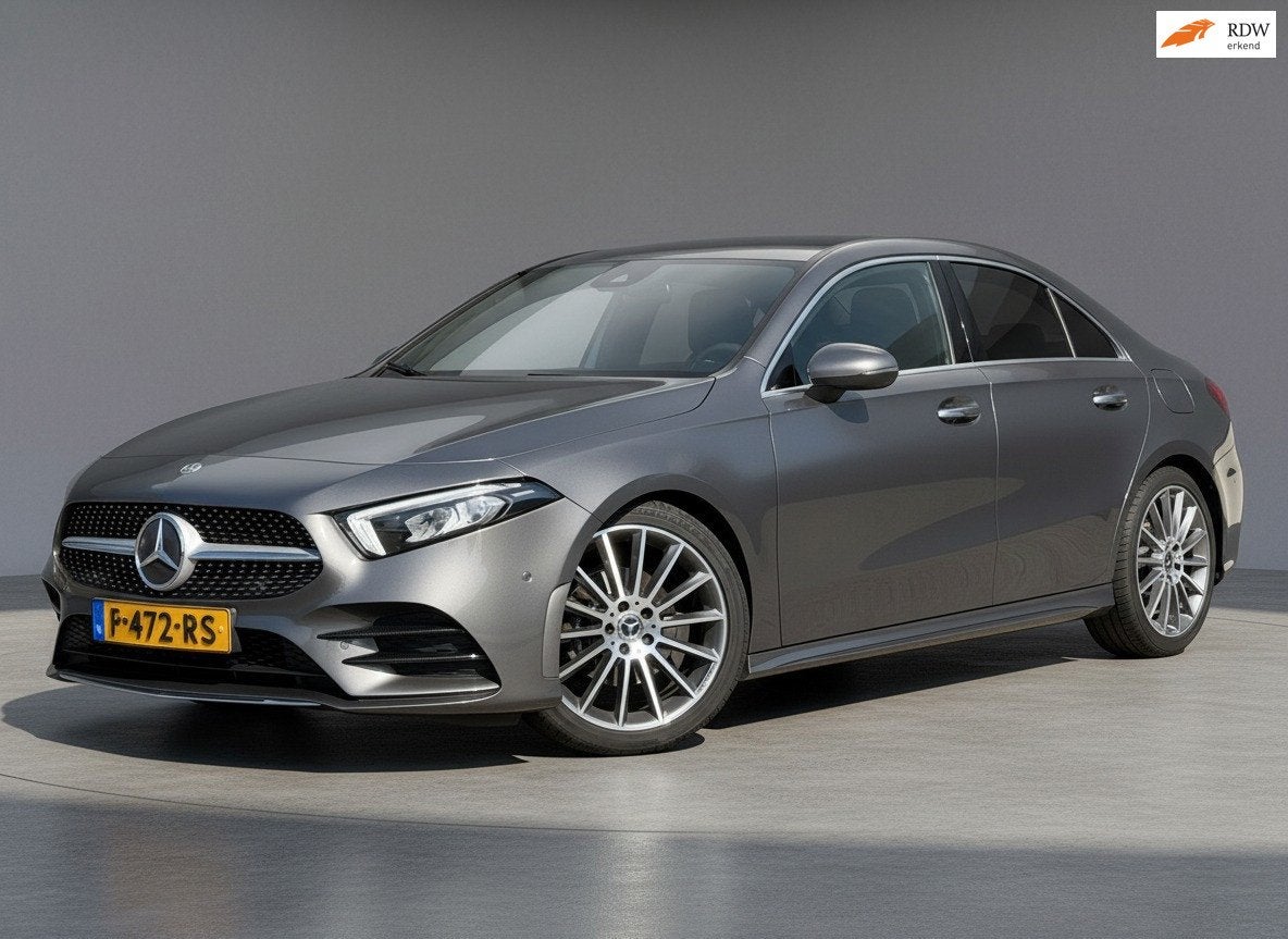Mercedes-Benz A-klasse 200 Business Solution AMG|Widescreen|, Auto's, Gebruikt, 4 cilinders, Leder en Stof, 163 pk