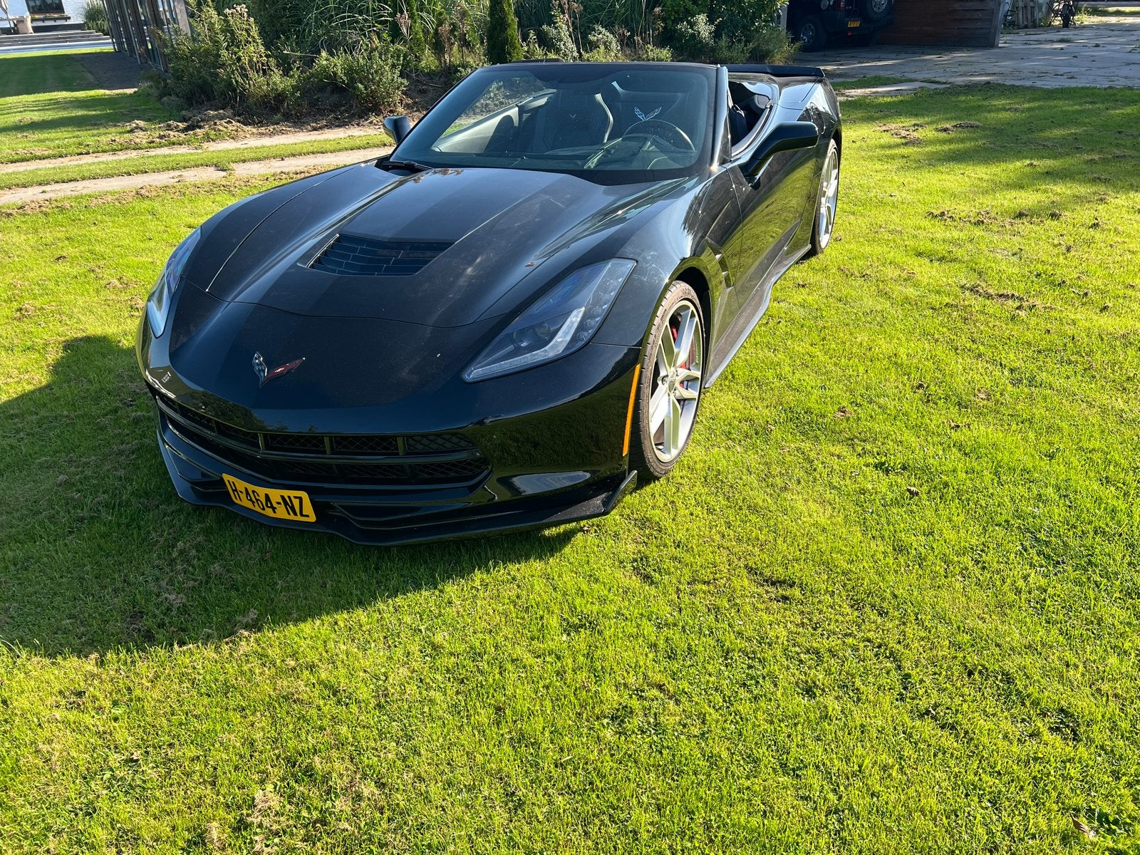 Corvette c7. Cabriolet. Z51 53000km!!! Triple black, Auto's, Automaat, Cabriolet, Zwart, Leder
